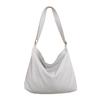 Atacado de fábrica bolsa tote de lona de cor sólida 2019 nova bolsa de lona simples de ombro com bolsa com zíper