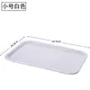 Bandeja de Plástico Engrosado para Comida Rápida, Plato Rectangular para Catering, Plato de Frutas Comercial para Hotel Restaurante Panadería, Bandeja Drenante