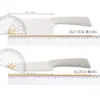 Juego de Cuchillos de Cocina de Acero Inoxidable con Paja de Trigo, Juego de Cinco Piezas, Utensilios de Cocina, Suministros de Cocina, Regalo con Base de Almacenamiento