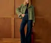 Amazon Tallas Grandes Comercio Exterior Transfronterizo Ropa de Mujer Estilo Europeo y Americano Chaqueta a Cuadros con Forro para Mujeres Petites en Primavera y Otoño