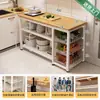 Estante de almacenamiento para cocina, cesta multifuncional para verduras, encimera de corte, estante de almacenamiento para microondas y utensilios de cocina, gabinete lateral, mesa multicapa