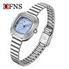 Ofns Reloj de Pulsera para Mujer con Cubo de Azúcar Pequeño Más Vendido de Amazon, Reloj de Mujer Impermeable Elegante y a la Moda, Esfera de Nácar, Reloj de Cuarzo para el Lugar de Trabajo