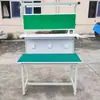 Banco de trabajo antiestático de doble capa con luces, Banco de trabajo de inspección para taller libre de polvo de línea de montaje, Mesa de mantenimiento, Mesa de operación experimental