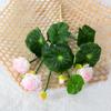 Simulación de loto, hoja de loto, loto, lirio de agua, flor falsa, Buda, salón, hogar, hotel, pecera, decoración, ingeniería, decoración, flor, venta al por mayor