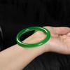 Pulsera de Esmeralda Pulsera de Jade Hielo Pulsera Femenina Verde Claro Flor Flotante Delgada Redonda Sonido Cascabel Pulsera de Jade Cuarcita