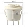 Interruptor Redondo con Forma de Barco de Tres Pines, Interruptor Basculante de Tres Velocidades para Máquina Limpiadora Magnética, 3 Pines, 3 Velocidades, 2 Velocidades, 23 mm con Interruptor de Tapa Impermeable