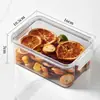 Pote de armazenamento de cozinha para grãos, crocante, para lanches, produtos secos, à prova de umidade, à prova de poeira, pote de armazenamento, pote plástico selado, atacado