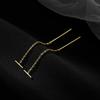 Aretes personalizados de una palabra Dongdaemun aretes simples elegantes de borla larga diseño nicho ins aretes versátiles para mujer