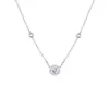Collar con Colgante de Estrella Estilo Xiaohongshu Cadena Sola de Diamante Versátil Cadena para Clavícula Verano Circonita Nicho Lujo Ligero Regalo de Cumpleaños para Novia