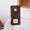 Aplicable a la funda para teléfono móvil Huawei Mate60 cara sonriente a cuadros retro funda protectora 60PRO cubierta protectora de cobertura total transfronteriza