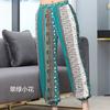 Calças Lanternas de Viscose Femininas para Primavera e Verão, Tamanho Grande Calças Harem Yoga Jogger, Caimento Solto para Férias na Praia