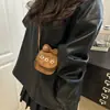 Estilo Coreano Otoño Nuevo Bolso Pequeño de Gamuza Dulce Bolso de Hombro para Niñas con Flores Lindo Mini Bolso Cruzado con Lazo Bolso para Niños