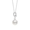 Perla de Agua Dulce Natural Plata de Ley 925 Diseño de Nicho para Mujer Lujo Accesible Colgante de Hoja Estilo Ins Colgante de Regalo de Cumpleaños