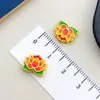 Accesorios Estilo Chino Aleación Esmalte Cloisonné Patrón de Nube Monedas de Agujero Recto, Cuentas, Fortuna y Prosperidad Cuentas de Loto Nube Trasera