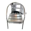 Ventas Directas de Fábrica LFT-3058 suministro silla de aluminio de cinco placas juego de mesa de aluminio. Suministros de muebles de mesa y silla para Hotel de Ocio