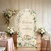 Fondo de bienvenida de boda arqueado con vegetación estilo bosque, Tela de fondo de arco irregular para boda, Tela de fondo para fotos de boda