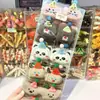 Gorro de Helado Lindo Estilo Coreano Tela Animal de Dibujos Animados Pinza para el Pelo de Niños Oso de Peluche Pinza para el Flequillo de Niños