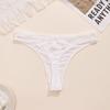 Nuevo Tanga Sexy de Color Sólido para Mujer Personalizado con Borlas Hueco Sin Costuras Ropa Interior Transpirable y Cómoda Ropa Interior para Mujer Transfronteriza