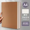 Caderno de papel Kraft super grosso A4 Caderno engrossado e aumentado b5 Simples Exame de Admissão de Pós-Graduação Linha Horizontal Quadrada a5 Caderno Kraft