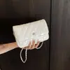 Bolsa Pequena Feminina Estilo Chanel para Celular, Bolsa de Ombro, Bolsa de Corrente Rombos, Bolsa Feminina Moderna e Versátil, Bolsa Transversal para Mulheres