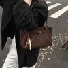 Bolso de Mano Nicho Estilo Coreano para Mujer 2025 Otoño e Invierno Nuevo Retro Esmerilado Hombro Axila Bolso Tote de Alta Gama