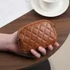 Cartera para Monedas con Cremallera Bordada Exquisito Cuero Suave para Mujer 2025 Nueva Moda Cartera para Monedas de Gama Alta Mini Cartera Pequeña