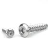 Tornillo autoperforante hexagonal de cabeza plana galvanizado tornillo autoperforante hexagonal de cabeza redonda plana borde invertido M3/M3.5/M5/M6