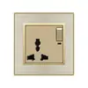 Enchufe de pared británico de 13A con USB, universal de cinco orificios, comercio exterior, panel de enchufe internacional para Hong Kong, Singapur, Tipo 86