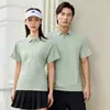 Polo de alta gama para negocios bordado personalizado con LOGO, fibra de enfriamiento rápido tipo nube, overol de manga corta, ropa de trabajo de verano