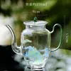 Bule de Chá de Vidro Qianli Jiangshan Fabricado na Fábrica para Uso Doméstico, Chaleira de Chá Estilo Chinês, Bule Pequeno para Uma Pessoa, Conjunto de Chá, Resistente a Altas Temperaturas