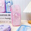 Papelaria da escola primária bolsa lápis transparente estojo Sanrio lápis colorido estojo multifuncional de armazenamento com zíper estojo de caneta material escolar