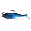 Fábrica de cebos blandos de pescado envueltos en plomo, venta al por mayor, cebo Luya, cabeza de plomo con cola en T, forma de pez, 8 cm 9 g, anzuelo simple biónico Luya, pez envuelto en plomo