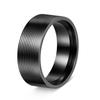 Anel de Aço Titânio 8mm Rosqueado Xiyin Mais Vendido da Amazon Europeu e Americano Anel Galvanizado a Vácuo