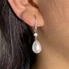 RAKOL, pendientes creativos de moda coreana con forma de rosa y perlas para mujer, pendientes de temperamento exquisito para vestido de fiesta nupcial