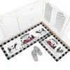Amazon temu alfombrilla de suelo estilo granja americana transfronteriza alfombrilla de cocina absorbente de aceite resistente a manchas fácil de limpiar alfombrilla de entrada felpudo resistente al desgaste