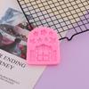Casa de Cogumelos Chalet Silicone Fold Cake Molde Chocolate Baking DIY Vintage Molde de Silicone para Windows