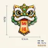 Ímã de Geladeira Desenho Animado com o Personagem "" Estilo Chinês, Decoração do Deus da Riqueza, Adesivo Magnético, Presente Festivo de Ano Novo