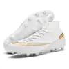 Zapatos de fútbol transfronterizos de caña alta uñas rotas césped artificial pies de cuero para hombres y mujeres competición de uñas zapatos de entrenamiento para estudiantes una generación de pelo