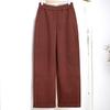 Sudu Nova Calça Inverno Seda de Amora Fundo Acolchoado Pretas Emagrecedoras Cintura Elástica Forro de Lã Casual Calça Banana para Mulheres