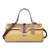 Bolso Transfronterizo para Mujer 2025 Nuevo Moda Retro Europea y Americana Bolso Almohada Personalizado Color Contrastante Bolso Cruzado de Mano para Hombro