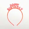 Diadema con Letras FELIZ CUMPLEAÑOS Diadema de Plástico Luminoso de Colores Accesorios para el Cabello de Fiesta de Cumpleaños Infantil