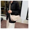 Bolsa Transversal Casual Feminina da Moda, Grande Capacidade, Bolsa de Ombro Leve, Mochila para Esportes ao Ar Livre, Bolsa Dumpling Moderna e Versátil