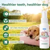 Kineshinex Spray Refrescante Bucal y Limpiador Dental para Gatos No Requiere Cepillado Spray Probiótico para el Cuidado Bucal