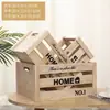 Caja de Madera para Frutas de Supermercado Accesorios de Madera para Bodas Caja de Madera para Almacenamiento Caja de Madera Rectangular Retro Caja con Marco de Madera Retro Puesto Callejero