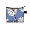 2026 Porta-moedas Floral Infantil Porta-cartões Portátil Bolsa para Guardar Moedas Chaves Bolsa para Troco Porta-cartões Pequena Bolsa Quadrada
