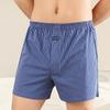 Pantalones Aro Ropa Interior de Algodón Puro para Hombre Bóxers Holgados Talla Grande Cintura Alta Algodón Verano Pantalones Cortos para Gorditos Pantalones Cortos de Cuatro Esquinas