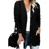 Amazon Europeo y Americano Comercio Exterior Otoño e Invierno Nuevo Cárdigan de Punto Casual para Mujer Suéter Talla Grande Holgado Trenzado Abrigo para Mujer