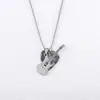 Collar con Púa de Guitarra para Hombre Hip Hop Rock Colgante de Acero Inoxidable Diseño de Nicho Acero de Titanio Joyería para Pareja Tendencia al por Mayor