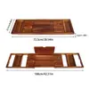 Nuevo Estante de Almacenamiento Retráctil y Ajustable de Madera de Bambú para Tina de Baño Hotel SPA Hogar Estante para Tina de Baño Baño