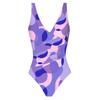 Bikini de una pieza europeo y americano 2025 Transfronterizo Lazada Falda de gasa estampada con protección solar Cubretraje de playa Traje de baño para vacaciones en aguas termales